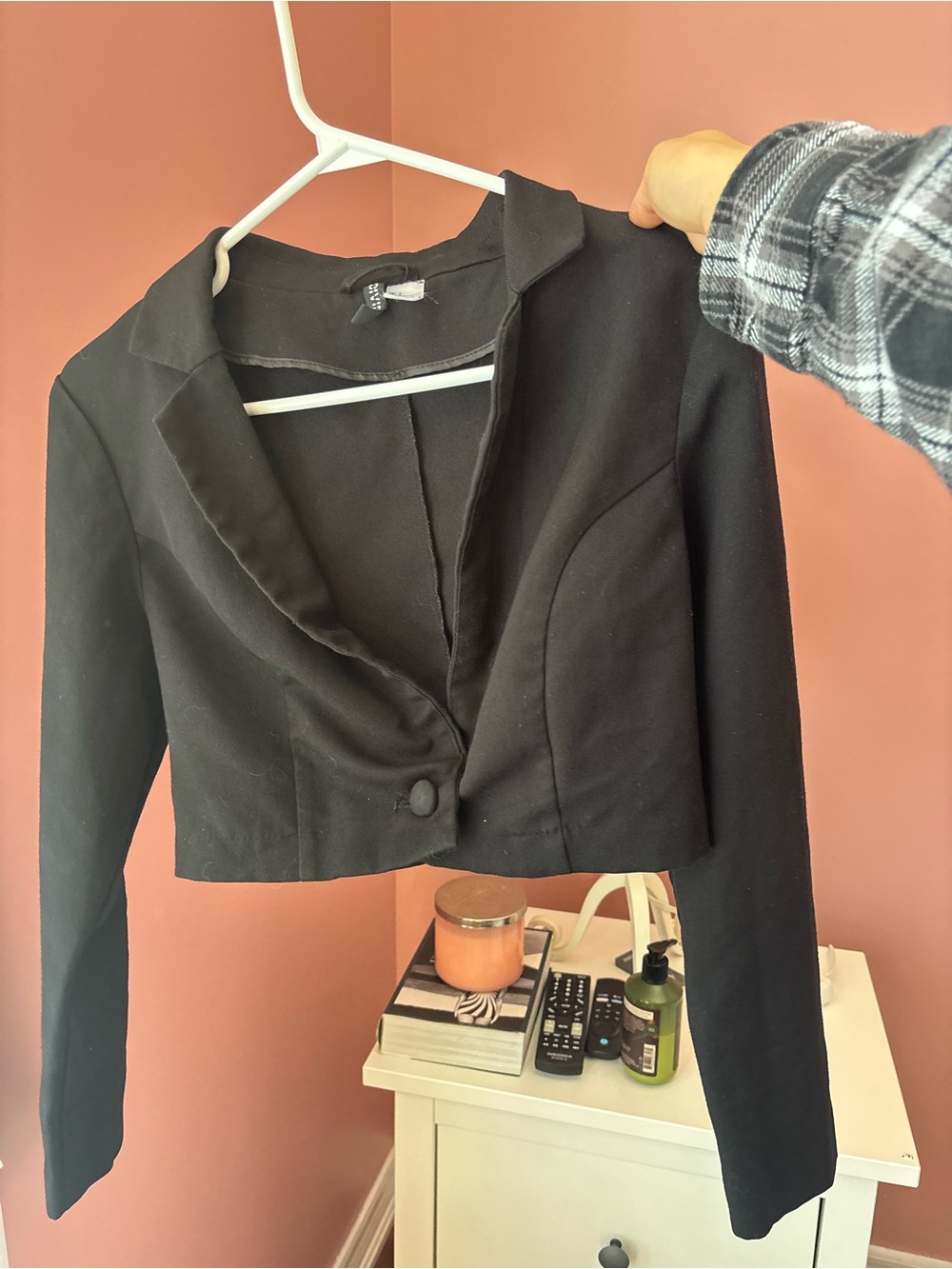 Divided Black Cropped Blazer Jacket